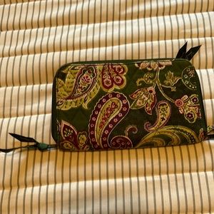 Green paisley Vera Bradley wallet